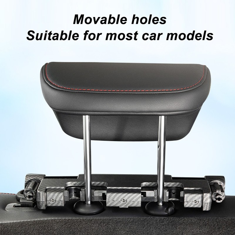 Car Headrest Pillow PU Adjustable Head Neck Support Rest Pillows