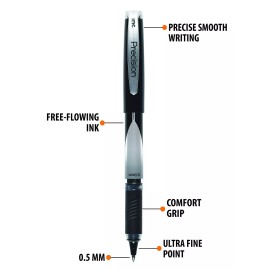 Inc. R2 Precision Rollerball Pens - 0.5 mm Ultra Fine-Point Pen Set With Comf...
