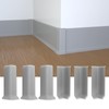 COUKIU Self Adhesive Baseboard Corner Blocks, 4inch(Width)3 Inside + 3