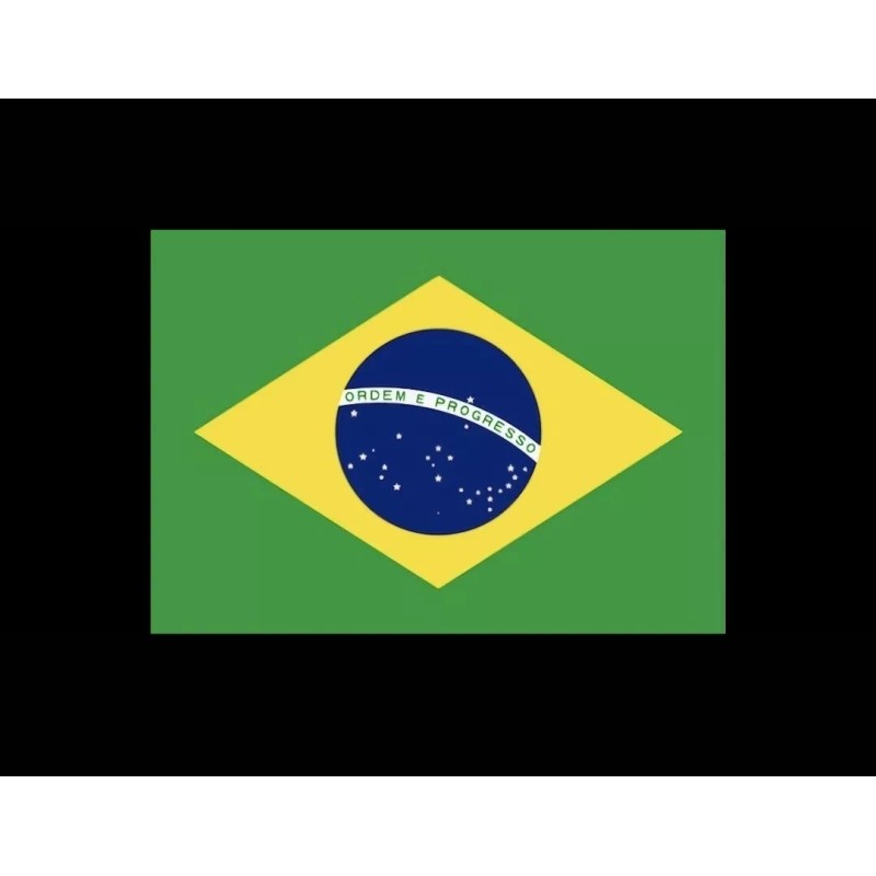 Unbranded 2"x 3" Brazil Flag Patch- Easy iron on (heat