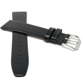 Extra Long, 20mm Slim Black Leather Smartwatch Band Strap fits Skagen Hagen, Signatur, Hald & Many More