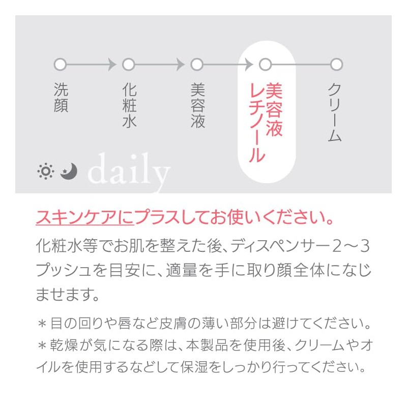 LEVEL Daily Vitamin A Serum, Low Concentration, Made in Japan,