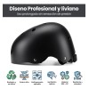 Casco Deportivo Bicicleta Patinaje 58-61cm Ajustable Negro Xl