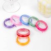 JIHUOO 10 Rolls 0.6 mm Flat Elastic Bracelet String Cord