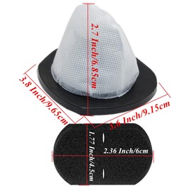 4 Pack 2030 Filters Replacement for Bissell Vacuum Models 2030, 2030B, 2030J, 2030K, 2030L, 2030H, 2030V, 2030X, 2030Z, 2030U, 3346, 3346W, 20303, 20306, 20307, 20309, Compare to Part # 1611501