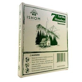 Crystalo - Ishom 7 Earthy Himalayan Incense Incienso - Pinon, Cedar, Juniper, Hickory, Alder, Mesquite, Fir Balsam with Holder