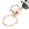 2Pcs Santa Keychain Pendant Cute Stylish Fahionable Decorative Hanging OrnamentsGreen