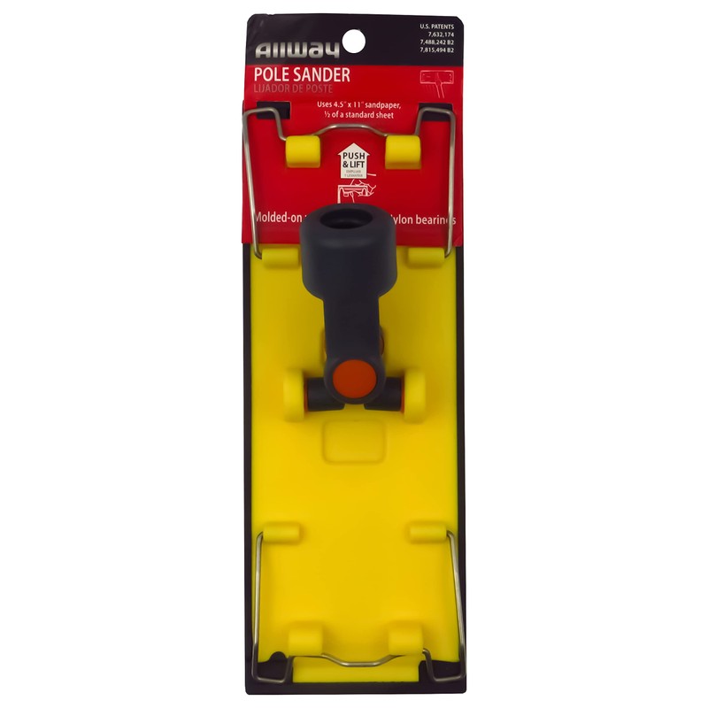 ALLWAY UPS Heavy-Duty Drywall Pole Sander Head with Stainless Steel