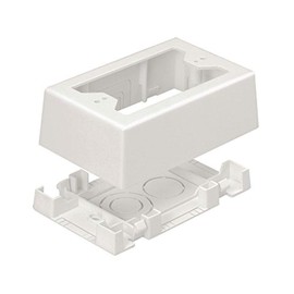 Panduit JBX3510WH-A 1-Gang Outlet Box, White, 2-Piece
