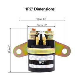 1PZ JPS-UK1 Starter Relay Durable Suzuki GZ125HS Bandit 250 GN125 GSX250S GSX400S Goose 350 Motorcycle Parts Replacement