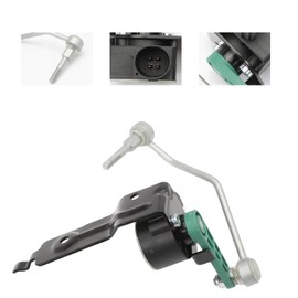 Konuooer Level sensor, air suspension for A6 C6, xenon headlight, height sensor, headlight range adjustment, 4F2, 4F5, 4FH, with linkage front left and right, 4F0941285B 4F0941286B