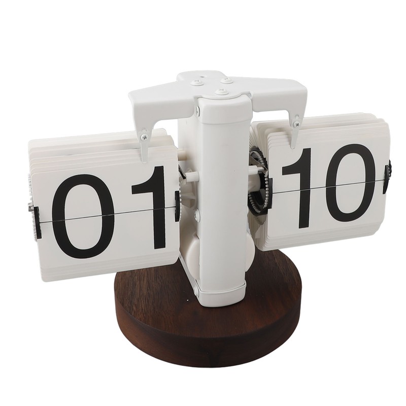 Flip Desk Clock Retro Single Sided Battery Powered Retro Vintage