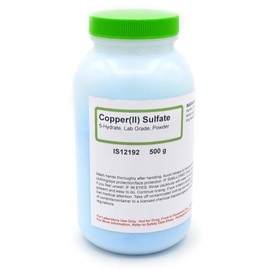 ALDON Innovating Science Copper (II) Sulfate 5-Hydrate Powder, 500g - Laboratory-Grade - The Curated Chemical Collection