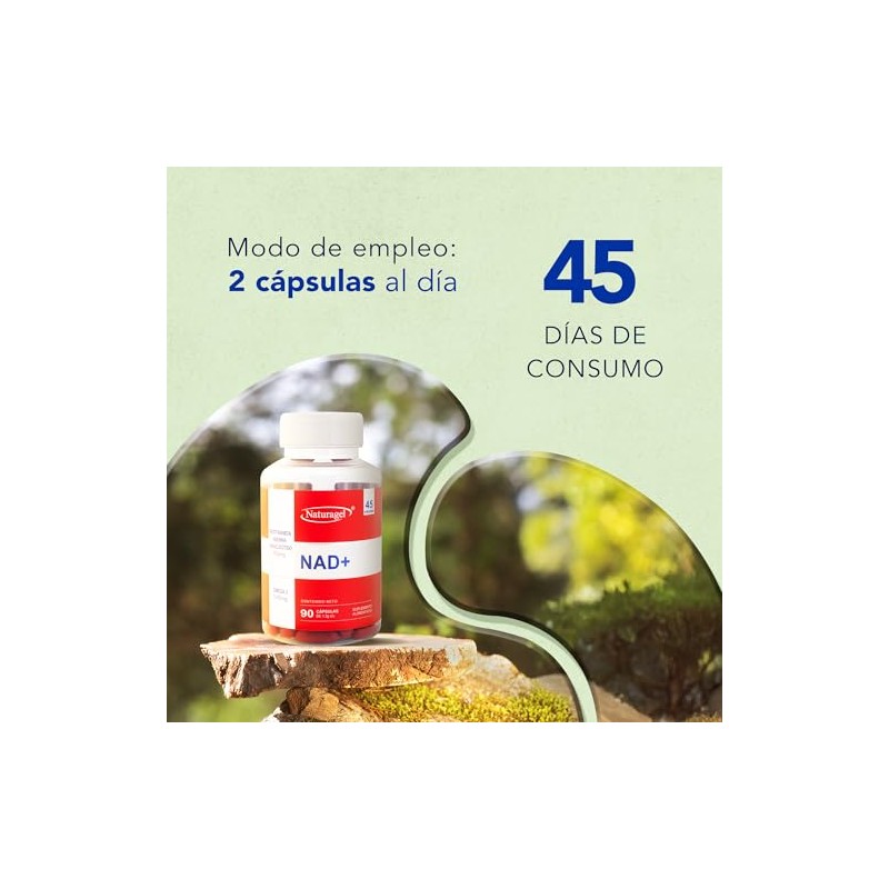 Naturagel NAD 100 Puro con Omega 3, 90 cápsulas de