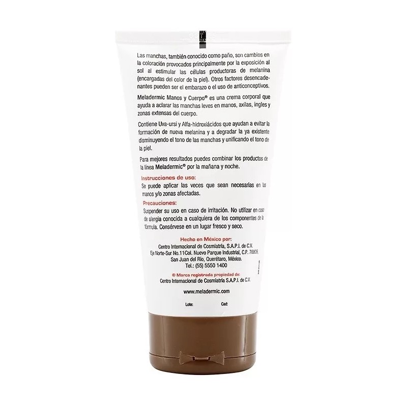 Farmapiel Crema Despigmentante Para Manos Y Cuerpo Meladermic 150 G