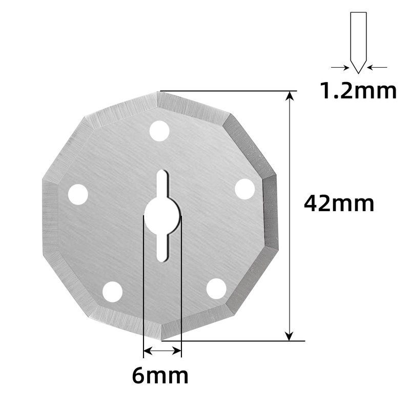 4-Pack Replacement Rotary Blades Compatible with Worx WX082L 4V ZipSnip