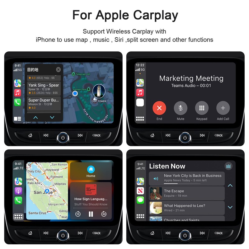 Car Wireless Adapter Wired to Wireless Car Wireless Dongle for