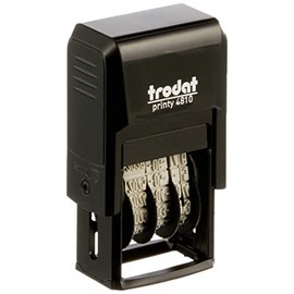 Trodat Printy 4810 Date Stamp, ISO Version, 3.8 MM Black