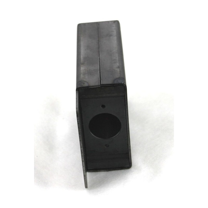 Gate Lockbox Single Hole Weldable Steel 3 1/2" x 4