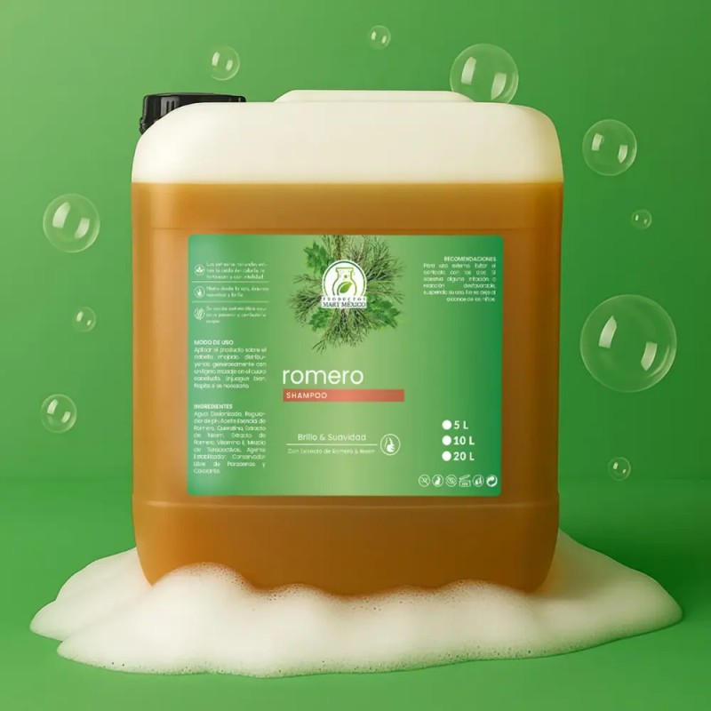 Shampoo de Romero Productos Mart Mexico para Cabello Hipoalergénico en
