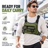 Tactical Chest Bag for Men, Water-Resistant Crossbody Sling Backpack with