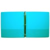 Turquoise 3 Ring 1" View Binder 8.5 X 11 -