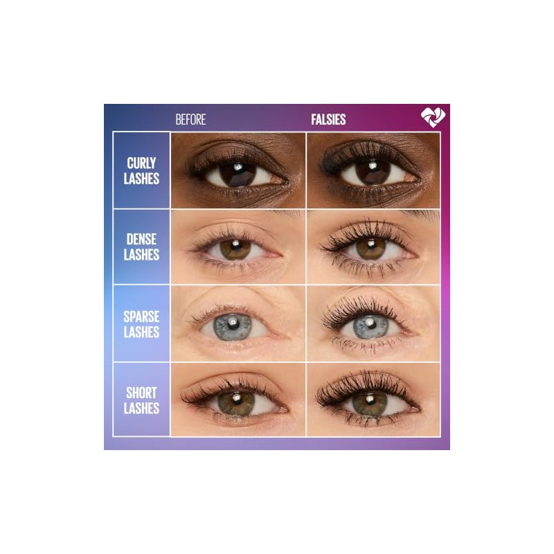 Maybelline Makeup Volum Express The Falsies Waterproof Mascara, Brownish Black,
