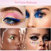 LOIKMIUP Face Gems Kit with Makeup Glue, Hair Gems Colorful