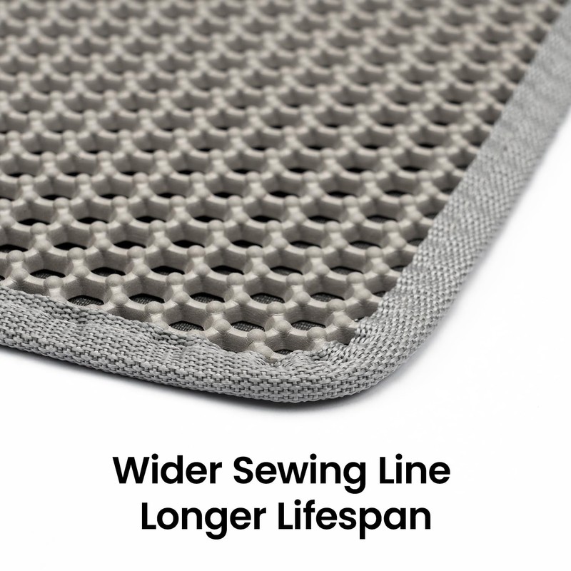 Cat Litter Mat New Size 23.6"x14.6" for Small Spaces, Upgrade