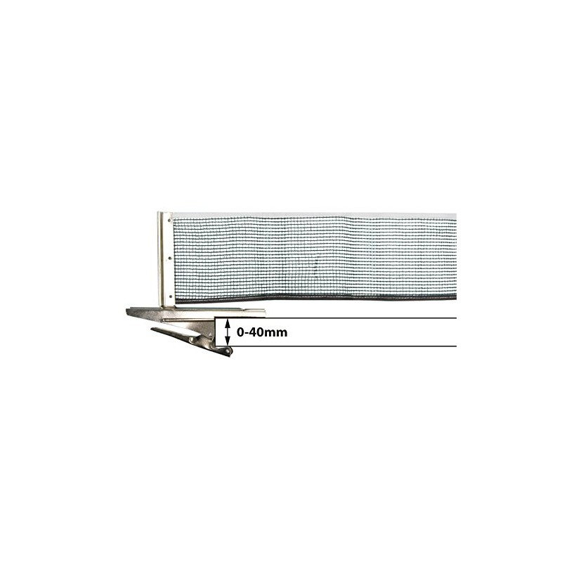 Donic-Schildkroet Donic-Schildkröt Clipmatic Tennis Net, Nylon, with Quick-Fixing Fastener Clips,