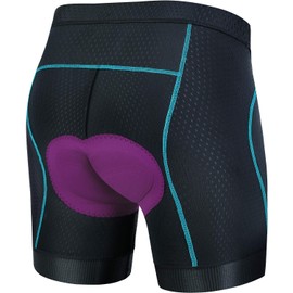 Eco-daily - Pantalones cortos de ciclismo para mujer, 3D, acolchados, para bicicleta, ciclismo, ropa interior