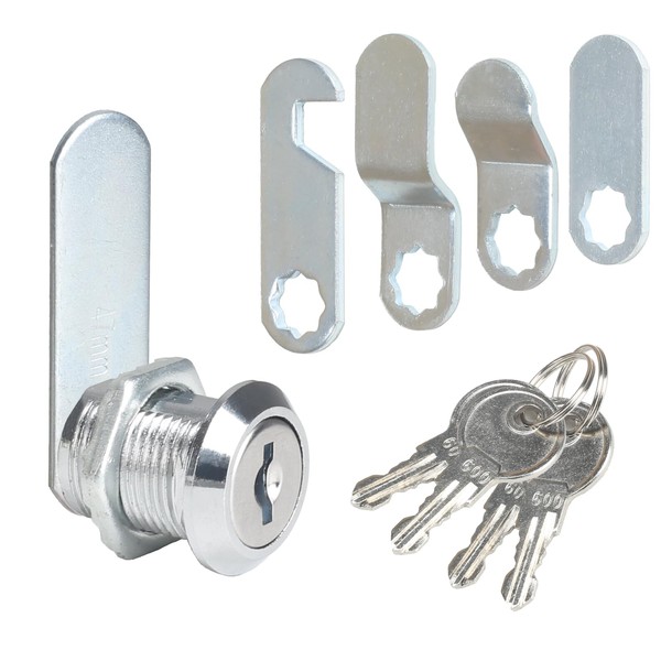 Luabue Letterbox Lock 20 mm Locker Lock with 4 Keys