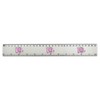 'Pink Elephant' 30cm (12 Inch) White Plastic Ruler (RL00049859)