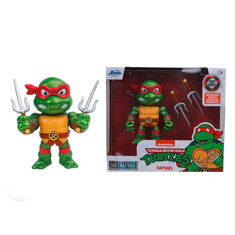 Jada Toys Turtles Raphael 10cm Die-Cast Collectible Figure Green/Red