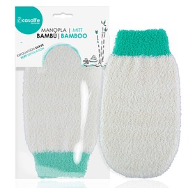Casalfe Natural Skin Bamboo Exfoliating Glove - Gentle Exfoliation Renews your skin and improves blood circulation.