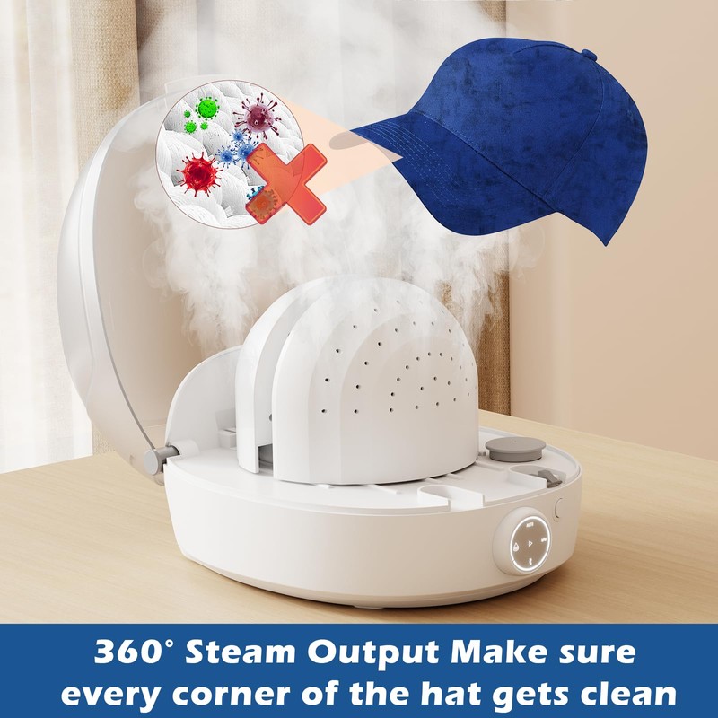 Hat Care Machine Steam Cleaning & Ironing, Drying for Bucket