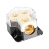 Hlyjoon 2 Way Power Distribution Block, 1*1GA In 2*4GA Out,