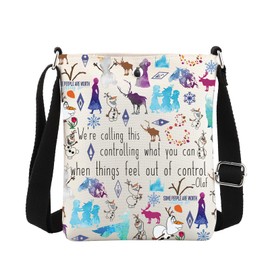 MBMSO Snow Movie Merch Olaf Snowman Crossbody Bag - Cartoon Movie Gift for Olaf Lovers - Christmas Purse, Snowman Crossbody
