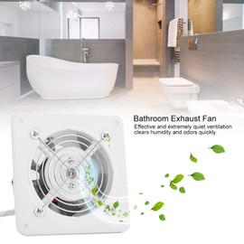 5.31 Inch Exhaust Fan, 25W Wall Mounted Low Noise Ventilation Fan, Home Bathroom Kitchen Garage Air Vent Ventilation Fan for Kitchen, Bathroom, Laundry Room, Toilets,