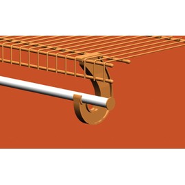 ClosetMaid SuperSlide Adjustable Hanging Closet Rod from 2 to 4 ft. for Closet Organizer Systems, Nickel Finish