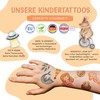 Papierdrachen Pack of 100 Children's Tattoos with Child-friendly Designs, Birthday