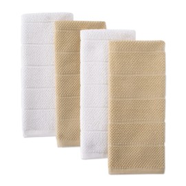 DII Basic Chef Collection, Juego de Toallas de Cocina de Rizo, Juego de 4 Piezas