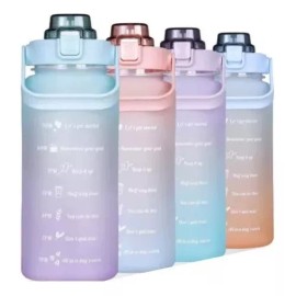 Taej 85 Pack 5 Vasos Para Agua Motivacionales Deportivos 2 Litros