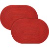 Pichler 2-pack table mats Samba red size oval: 33x48 cm