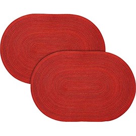Pichler 2-pack table mats Samba red size oval: 33x48 cm
