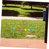 KONTONTY 12pcs Garden Property Line Markers Coated Survey Stakes for