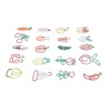 100PCS Set Marking Document Organizing Clip Multiple Cute Shapes Metal
