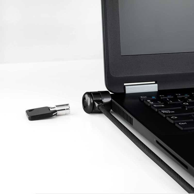 TOOQ TQCLKC0025-G Laptop Security Cable with Key 1.5 Metres Dark