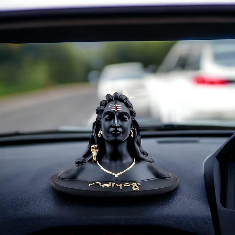 Adiyogi Shiva Statue for Car Dashboard,Pooja & Gift, Mahadev Murti,