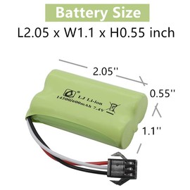Cecicebb 7.4V 600mAh Rechargeable Li-ion Battery SM-3P for G03060R New Version Amphibious RC Trucks C60 Battery with USB Charger